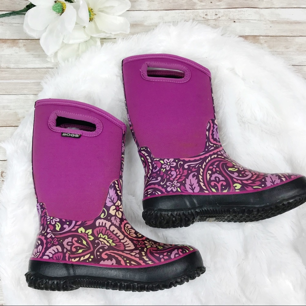 Bogs boots in Tuscany print size 3